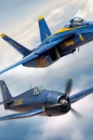 Authentique NEW! Revell 05613 Boeing F/A-18 E Super Hornet & Grumman F6F-5 Hellcat - Blue Angels 80 Years