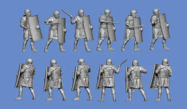 Vente Flash NEW! Germania-Figuren 72-AN-2010 Roman Legionaries With Lorica Segmentata - Advancing