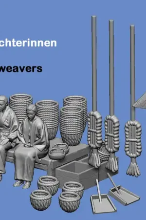 NEW! Germania-Figuren 48-5803 Basket Makers Japan EDO Period Meilleur Choix