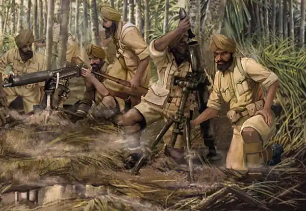 Bon Marché Strelets-R M129 British Indian WWII Infantry - Heavy Weapons