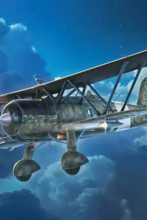 Authentique Italeri 1485 FIAT CR.42 CN Falco Night Fighter