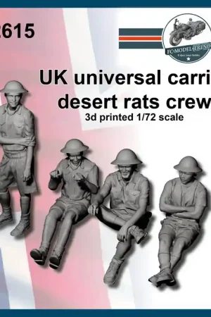 Retour Gratuit FC ModelTrend 72615 UK Universal Carrier Desert Rats Crew