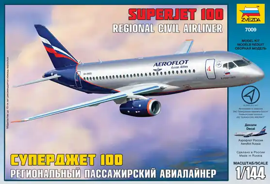 Zvezda 7009 Russian Suchoj Superjet 100 Offre Du Jour