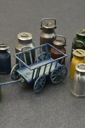 Acheter Direct MiniArt 35580 Milk Cans with Small Cart