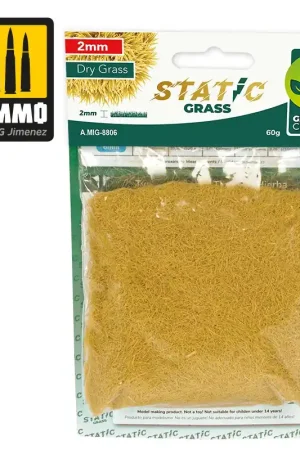 AMMO of Mig Jimenez 8806 Static Grass - Dry Grass – 2mm Prix Réduit