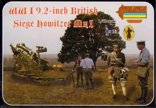 Acheter En Ligne Strelets-R A012 British WWI 9.2-inch Siege Howitzer with Crew in Winter Uniform