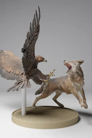 Achat Immédiat EMP3D 25130537 Orzeł przedni (zys) - samiec atakujacy wilka - 1 zestaw