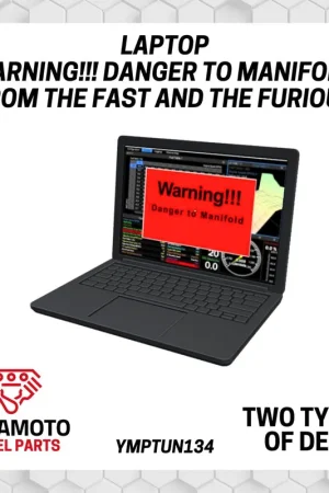 Nouvel Arrivage Yamamoto Model Parts TUN134 Laptop "Warning!!! Danger to Manifold" from "The Fast and The Furious" Movie