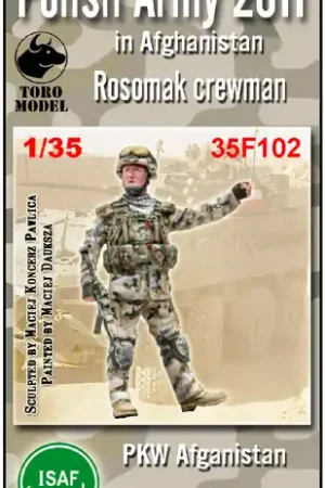 Bon Marché Toro Model 35F102 Jeden Z Rosomaka - PKW Afganistan - Jedna Figurka Wraz Z Kalkomanią