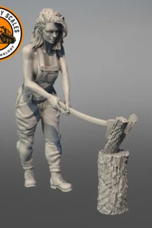 Nouvelle Collection IDAP Technology PMI0609A Woman Cutting Wood 1