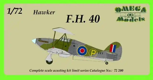 Produit De Marque Omega Models 72200 Hawker Hurricane Mk.I F.H.40 (Great Britain)