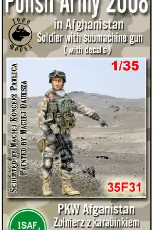 Meilleur Prix Toro Model 35F31 Polish Army 2008 in Afghanistan - Soldier with Beryl Submachine Gun (Decals included)