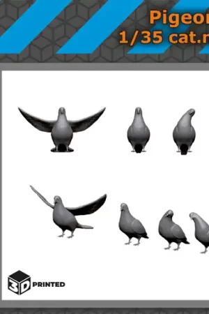 Black Dog 3D35004 Pigeons (10pcs) Commande En Gros
