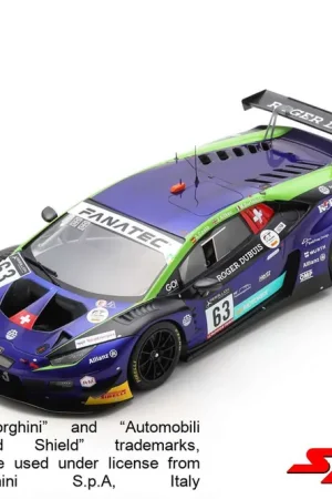 Spark Lamborghini Huracán GT3 EVO │ No.63 Emil Frey Racing 24h Spa 2022 A. Costa - M. Bortolotti - J. Aitken [1/18] Commander Vite