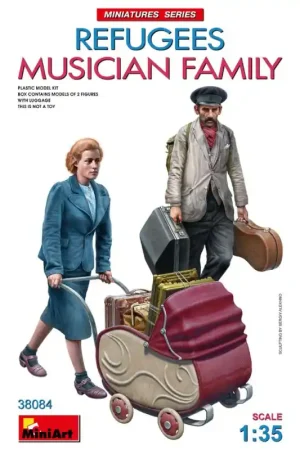 Authentique Famille de musiciens réfugiés - MiniArt 38084 - 1/35