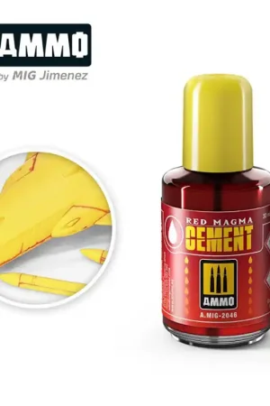 Colle extra fine rouge rapide pour plastique et polystyrène, 30 ml - AMMO 2046 Offre Du Jour