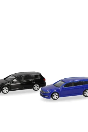 Minikit, Volkswagen Passat Variant, noir, bleu, 2 pièces - HERPA 013772-003 - HO 1/87 Affaire À Saisir