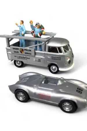 Volkswagen T1b Renntransporter, Gris - Brekina 32867 - HO 1/87 Prix Promo
