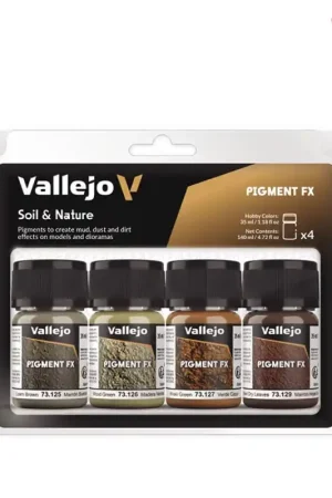 Livraison Express Set de Pigment FX 4x35ml - Sol et Nature - VALLEJO 73.188