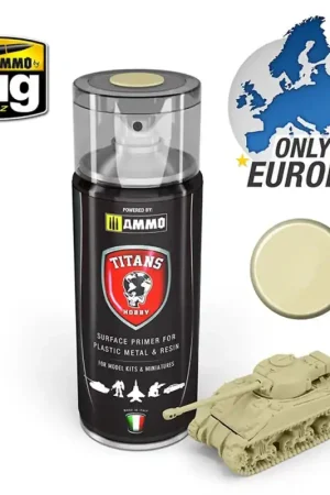 Apprêt Mat Blanc Os - Spray Titans Hobby 400ml - AMMO TTH116 Produit De Marque