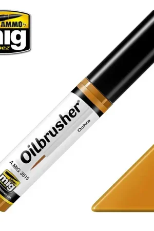 Meilleur Prix Peintures à l‘huile OILBRUSHER Ocre mat 10 ml - AMMO 3515