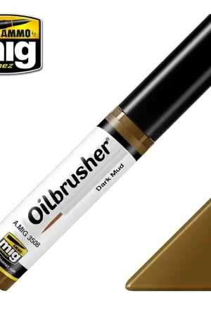 Livraison Express Peintures à l‘huile OILBRUSHER Boue Sombre mat 10 ml - AMMO 3508