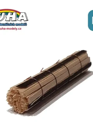 Authentique Dosses de grume avec frette 57,5x9 mm HO Duha 11497