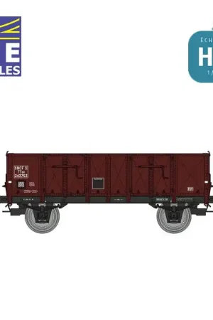 Wagon tombereau Ludwigshafen caisse en métal SNCF Ep III HO REE WB-918 Bon Marché