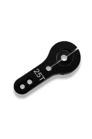 Prix Choc Power HD Palonnier de Servo Alu Noir 25Dts 24/20mm