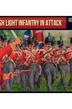 Dernier Modèle Figurine British light infantry in attack 1 72