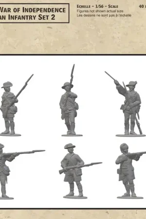 Bon Plan Figurine AMERICAN WAR OF INDEPENDENCE AMERICAN INFANTRY SET 2 28mm