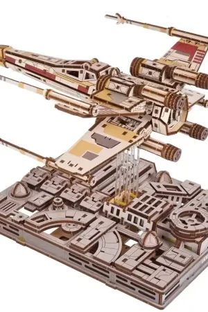 luke skywalker x-wing starfighter Puzzle 3D mécanique en bois - Ugears Top Vente