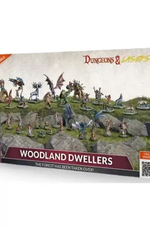 Dungeons & Lasers - Pack de Figurines Woodland Dwellers Pas Cher