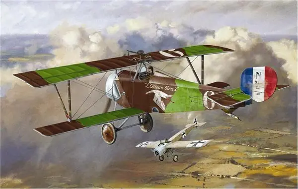 A-Model 03202 French fighter Nieuport 16 (Andre Chainat) Expédition Rapide