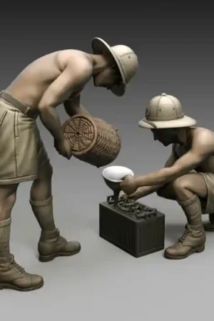 Usine Directe Royal Model di R. Reale 851 Italian soldiers battery maintenance