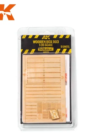 AK-Interactive 8225 Laser Cut Wooden Box 003 (5 Units) Usine Directe