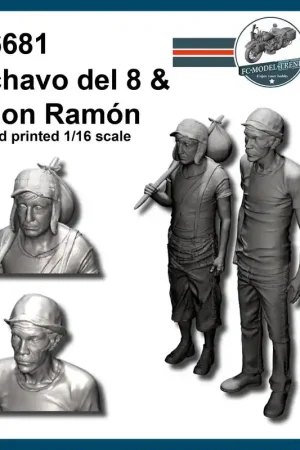 Bon Marché FC ModelTrend 16681 El Chavo & Don Ramin (3D-Printed)