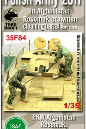Toro Model 35F84 Rosomak, Czyszczenie Lufy (2 Figurki Wraz Z Kalkomanią) - PKW Afganistan Authentique