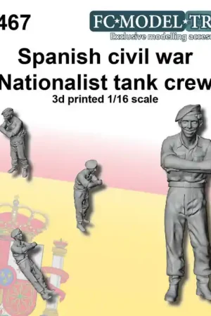 Prix Bas FC ModelTrend 16467 Spanish civil war, nationalist tank crew