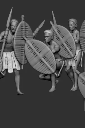 Acheter Direct Germania-Figuren 72-8537 Zulu Warrior With Spear And Shield
