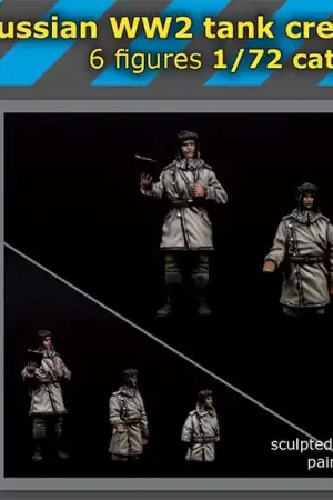 Seulement Aujourd'hui Black Dog T72134 Russian WW2 tank crew winter