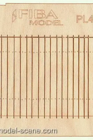 Bon Marché Model scene PL4-010 Straight cut privacy fence