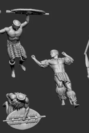 Achetez Aujourd'hui Germania-Figuren 72-8515 Wounded And Dead Zulu Warriors