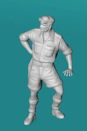 Achat Immédiat EMP3D 99202102-25 Brytyjski kapitan (1 Figurka)