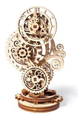 Prix Promo Ugears Maquette Bois Horloge à Engrenages 13cm Puzzle 3D Mécanique 40 pièces