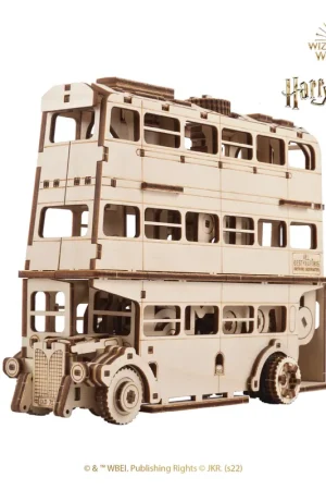 Vente Directe Ugears Maquette Bois Harry Potter Bus 3 étages The Knight Bus Puzzle 3D Mécanique