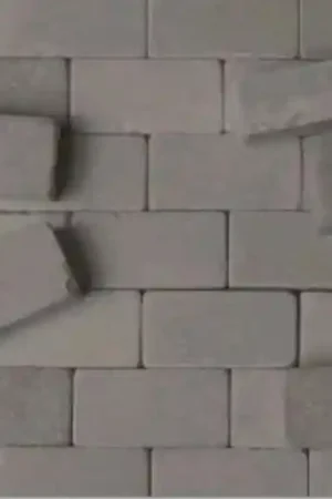 Acheter Direct Juweela 11004 Bricks Rumbled Light Grey (50 pcs / 32x16x12 mm)