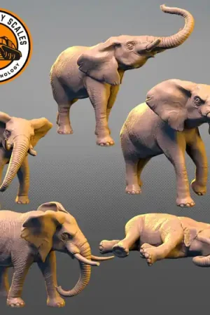 Acheter Direct IDAP Technology PMI0695B African Elephants Set