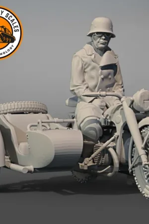 IDAP Technology PMI0613D German Soldiers 1940s With BMW R-12 2 Bon Plan