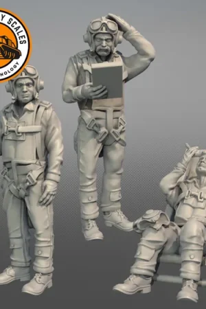 Vente Flash IDAP Technology PMI0514D US Navy Pilots WWII 6 (Casted Figures)